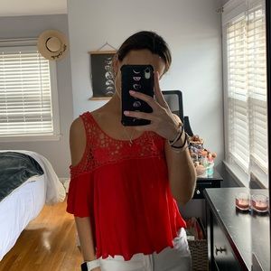 Red summer top